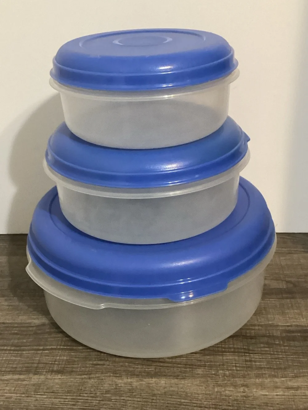 Vintage Rubbermaid Servin' Saver Round Nesting Food Storage Containers Set of 3
